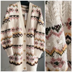 Mango Knit Cardigan New Patterned